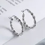 Fine Jewelry 925 Sterling Silver Hoop Earring for Women Hollow Circle Earrings 18K Gold Plated Luxury Earrings Mother’s Day Gift