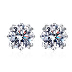 925 Sterling Silver Heart Screw Moissanite Earrings for Women Valentines Birthday Mother’s Day Gift