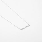 MODIAN Classic Design 925 Sterling Silver Letter Mama Pendant Necklace For Women Mom Mama Mother’s Day birthday Christmas Gift