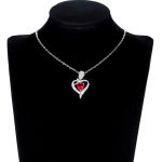 Elegant Style Heart shaped Pendant Necklace Hollow Design Mother’s Day Gift Party Suitable for Best Friends Without Box