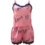 Women’S Pajama Shorts Suit Homewear Print Underwear Pijama Sexy Lingerie Camisoles Tanks Nighty Ladies Sleepwear