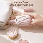 Self Cleaning Hair Comb Retractable Bristles Anti Static Wet Dry Dual Use Airbag Massage Brush Barber Styling Tool