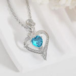 Elegant Style Heart shaped Pendant Necklace Hollow Design Mother’s Day Gift Party Suitable for Best Friends Without Box