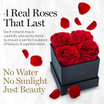 Preserved Rose, Mothers Day Roses in a Box, Forever Preserved Roses Gift for Mom, Birthday Gifts for Mom/Girlfriend/Wife/Grandma
