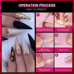 Stiletto Nail Tips 120 PCS Clear False Nails Artificial Full Cover 12 Size  Acrylic Press on Nails for Nail Extension Nail Salon