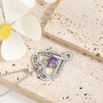 Elegant Style Heart shaped Pendant Necklace Hollow Design Mother’s Day Gift Party Suitable for Best Friends Without Box