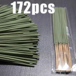 10/50/172 Supports Long-Lasting White Sage Incense – Natural Bamboo Incense Sticks, Elegant Green, Suitable for Home, Yoga, Meditation, Holiday Decoration – Ideal for Halloween, Christmas, Thanksgiving, Hanukkah, Easter – Essential for Spiritual Purification and Yoga Studios, Smooth Design