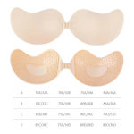 1/2pcs Invisible Women’S Push Up Bra, Backless And Strapless Bra, Front Placket Bra, Underwear, Silicone Self-Adhesive Breast Pad