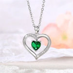 Elegant Style Heart shaped Pendant Necklace Hollow Design Mother’s Day Gift Party Suitable for Best Friends Without Box