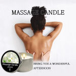Massage Candle -Essential Oil- Six different scents , 1oz/2oz Melts into Warm Massage Oil – Sensual Massage Candle, Pour Spout
