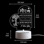 Mom Birthday Gifts Night Light, Mom Gifts For Christmas, Mother’s Day, Birthday, Thanksgiving, Acrylic Night Lamp Gifts For Mom