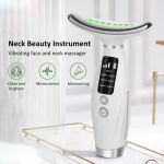 USB Rechargeable Anti Wrinkle Facial Massager 7 colors Neck Face Beauty Skin Tighten Facial Lift Device Reduce Double Chin Tool