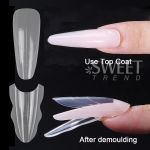 1 Box Dual Nail Forms New 180pcs 15 size Extensions-Dual Forms Long Coffin Almond Top/ Bottom Nail Forms Manicure Extension Tool