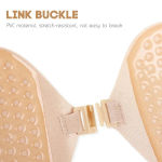1/2pcs Invisible Women’S Push Up Bra, Backless And Strapless Bra, Front Placket Bra, Underwear, Silicone Self-Adhesive Breast Pad