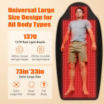 Red Light Therapy Belt  for Body Anti Aging Skin Care 1370Pcs Devices 600nm&900nm Full Body Pad for Relief & Enhanced Muscle