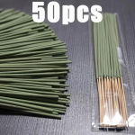 10/50/172 Supports Long-Lasting White Sage Incense – Natural Bamboo Incense Sticks, Elegant Green, Suitable for Home, Yoga, Meditation, Holiday Decoration – Ideal for Halloween, Christmas, Thanksgiving, Hanukkah, Easter – Essential for Spiritual Purification and Yoga Studios, Smooth Design