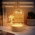 Mom Birthday Gifts Night Light, Mom Gifts For Christmas, Mother’s Day, Birthday, Thanksgiving, Acrylic Night Lamp Gifts For Mom