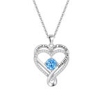 Elegant Style Heart shaped Pendant Necklace Hollow Design Mother’s Day Gift Party Suitable for Best Friends Without Box