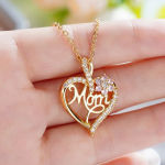 Elegant Style Heart shaped Pendant Necklace Hollow Design Mother’s Day Gift Party Suitable for Best Friends Without Box