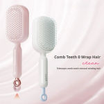 Self Cleaning Hair Comb Retractable Bristles Anti Static Wet Dry Dual Use Airbag Massage Brush Barber Styling Tool