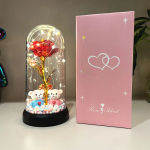 1pc Colorful Rose Luminous Flower plastic Cover Gift for Women, Perfect Gift for Valentine’s Day, Christmas, New Year Day, Mother’s day
