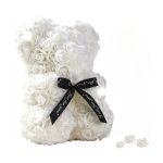 Artificial Flower Eternal Rose Teddy Bear for 520 Mom Mother’s Day Birthday Valentine’s Day Anniversary Gifts & Decorations