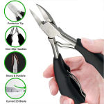 Toenail Clippers Nail Cutters Professional Pedicure Paronychia Tools Manicure Sets Stainless Steel Sharp Curved Blade Big Pliers