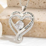 Elegant Style Heart shaped Pendant Necklace Hollow Design Mother’s Day Gift Party Suitable for Best Friends Without Box