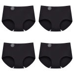 FalllSweet 4PCS Seamless Panties for Woman Ice Silk Underwear Soft Thin Briefs Women’s Underpants Fashion Sexy Female Lingerie