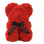 Artificial Flower Eternal Rose Teddy Bear for 520 Mom Mother’s Day Birthday Valentine’s Day Anniversary Gifts & Decorations