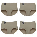 FalllSweet 4PCS Seamless Panties for Woman Ice Silk Underwear Soft Thin Briefs Women’s Underpants Fashion Sexy Female Lingerie