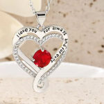 Elegant Style Heart shaped Pendant Necklace Hollow Design Mother’s Day Gift Party Suitable for Best Friends Without Box