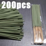 10/50/172 Supports Long-Lasting White Sage Incense – Natural Bamboo Incense Sticks, Elegant Green, Suitable for Home, Yoga, Meditation, Holiday Decoration – Ideal for Halloween, Christmas, Thanksgiving, Hanukkah, Easter – Essential for Spiritual Purification and Yoga Studios, Smooth Design