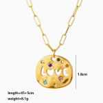 Mother’s Day MAMA Necklace Gift Irregular Circular Guardian Pendant Necklace New Fashion Stainless Steel Necklace Accessory Gift