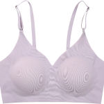 Laser Cut Seamless Wireless Push Up Bra Basic Crop Top Por Mayor Padded Women Brassier Ice Silk Seamless Bra