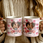 Custom Photo Mug Best Mum Ever 11oz 3D Inflated Effect Personalized Coffee Cup Gift For Mom Birthday Valentine Mothers Day