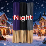 146/356/706/1406 Pieces, 7 Sets of Day and Night Black Combination High-Quality Handmade Bamboo Incense Sticks, Including Jasmine, White Sage, Eucalyptus, Sandalwood, Lavender, Black Cherry Blossom, Blueberry Seven Scents, Suitable for Home Feng Shui, Yoga, Reading, Bedroom, Office, Camping, Gatheri