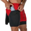 Men’s 2-in-1 Camo Quick Dry Yoga and Running Shorts Compression Inner Layer Gym Fitness Jogging Pants