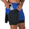 Men’s 2-in-1 Camo Quick Dry Yoga and Running Shorts Compression Inner Layer Gym Fitness Jogging Pants