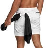 Men’s 2-in-1 Camo Quick Dry Yoga and Running Shorts Compression Inner Layer Gym Fitness Jogging Pants