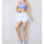 quick-drying women’s running shorts sports layer elastic waist active sports shorts with pockets yoga shorts