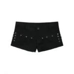 Hot Girl Low Waist Denim Super Short Shorts Women Summer New American Deep Blue High Street Bodycon A- Line Hot Pants