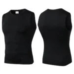 Men Quick Dry Running T-Shirts Compression Vest Sleeveless Quick-Drying Jersey Training Shirt Gym Mens Tank Top