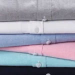 100% Pure Cotton Oxford Shirt For Men’s Short Sleeve Solid Stripe Leisure Embroidered Horse Social Business Formal Dress Shirts