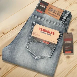 Csmor Lee Men's Jeans Autumn Winter Loose-fit Straight-leg Trendy Pants Casual Denim Trousers Men Classic Stretch Jeans Fashion