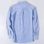100% Pure Cotton Men Long Sleeve Dress Shirt for Oxford Shirt Men Plaid Striped Work Casual Social Shirts Male Regular-Fit S-6XL