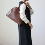 Women’s Genuine Leather Large Capacity Tote Bag Female Retro Luxury Briefcase Vintage Cowhide Shoulder Handbag