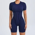 Short Jumpsuit Gym Clothes For Women Sportswear Fitness Overalls Backless Scrunch Booty Yoga Suit Sports Set Outfit