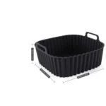 Reusable Air Fryer Silicone Liners Square Non Stick Basket Mat for 4-7QT Air Fryer Oven Microwave Baking Airfryer Accessories