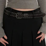Belt Women’s Jeans tie-in Ladies’ belt fashion personality Rivet Belt senior black fashion